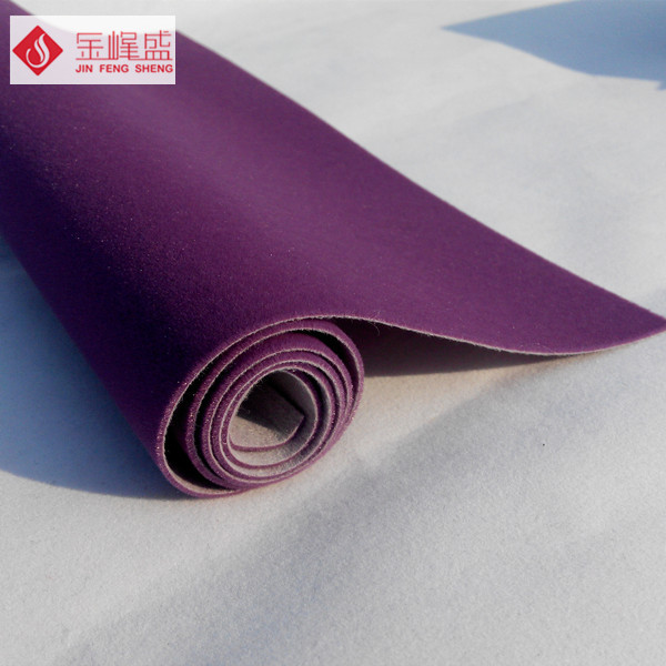 紫色水刺長毛植絨布（K01.C1.0611)